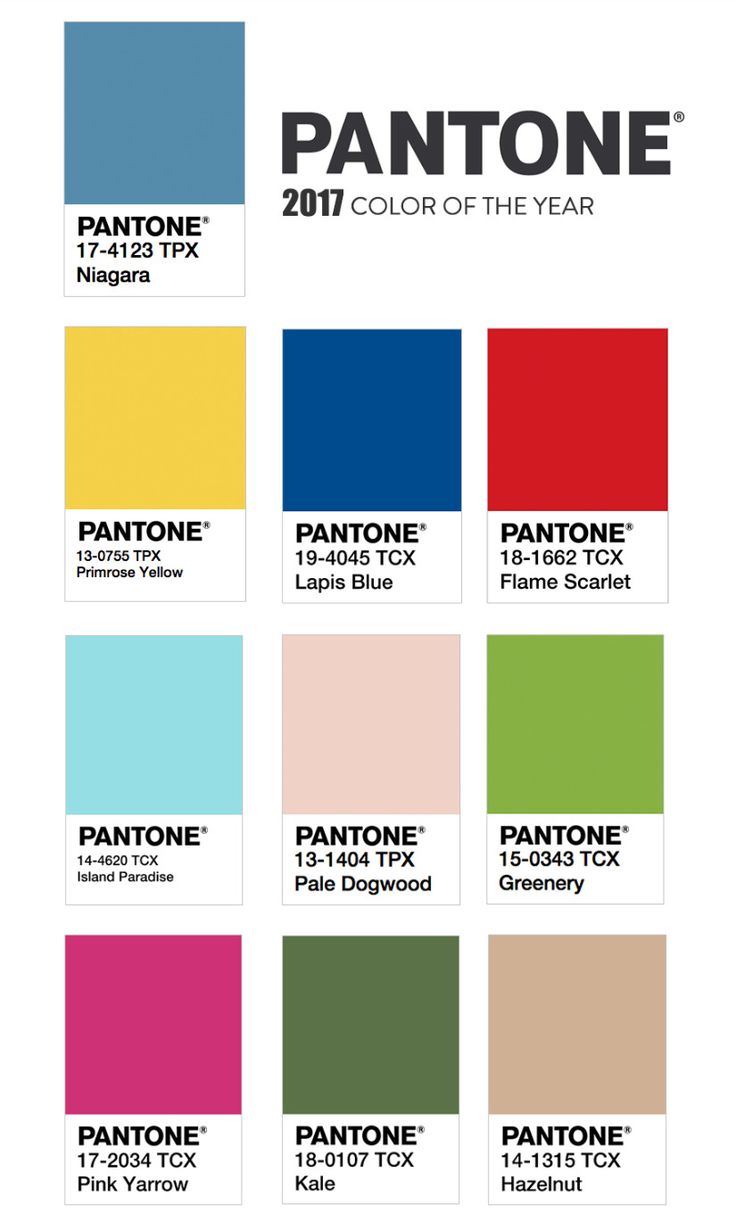 pantone color numbers chart